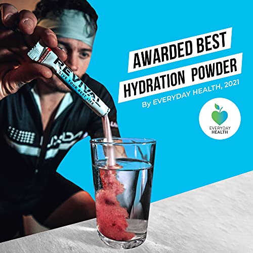 Revival Rapid Rehydration Electrolytes Powder - High Strength Vitamin C, B1, B3, B5, B12 Revival Shots Au supplements