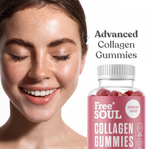 Collagen Gummies, Marine Collagen Supplement with Effective Type 1 Hydrolysed Collagen Peptides Free Soul Au supplements