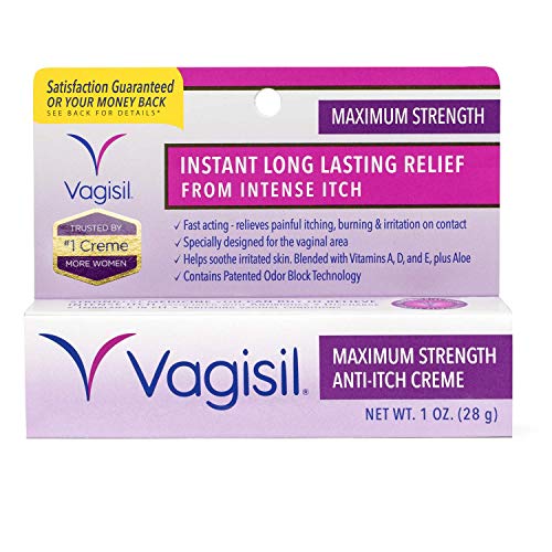 Vagisil Maximum Strength Feminine Anti-Itch Cream with Benzocaine for Women, Helps Relieve Yeast Vagisil Au supplements