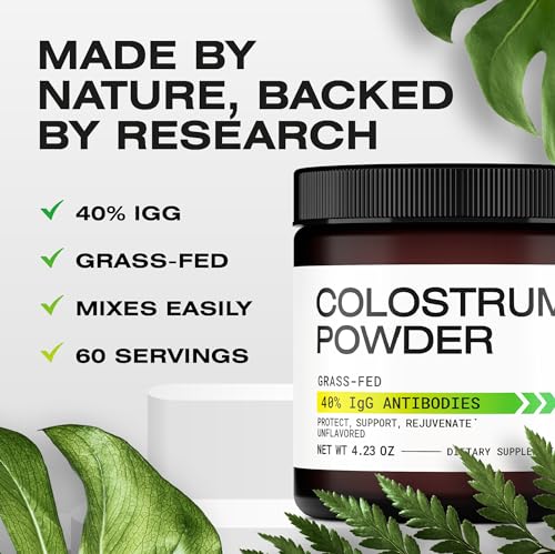 Colostrum Powder - Grass-Fed 40% IgG Colostrum Supplement Powder - Bovine Ascanium Au supplements