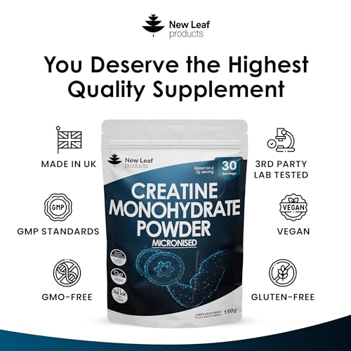 Creatine Monohydrate Powder 100% Pure Micronized Creatine - 150g Increased Absorption NEW LEAF PRODUCTS Au supplements