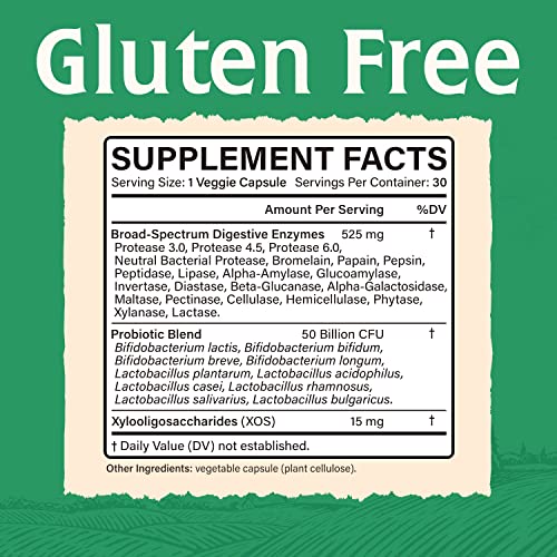 Elixeed Digestive Enzymes Plus Probiotics & Prebiotics, 22 Digestive Enzymes with Amylase Elixeed Au supplements