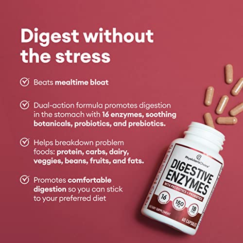 Physician's CHOICE Digestive Enzymes - Multi Enzymes, Organic Prebiotics & Probiotics Physician's CHOICE Au supplements