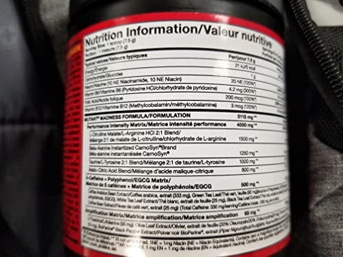 Mutant | Madness and Madness All-in | Double Pre-Workout Bundle | Fruit Punch and Melon Mutant Au supplements