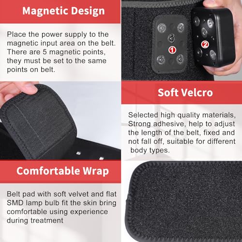 TUOYR Cordless Red Light Therapy Belt for Back Pain Relief with 10000mAH Power Bank TUOYR Au supplements