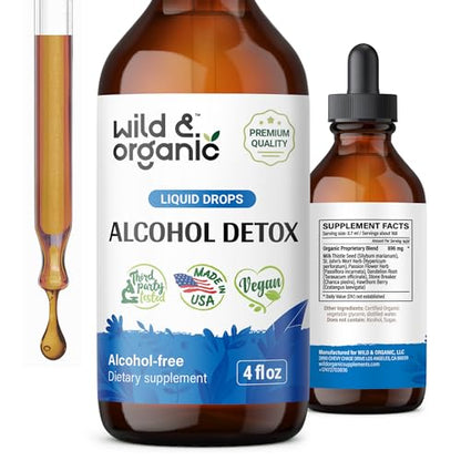 Wild & Organic Alcohol Detox Supplement - Liver Cleance & Repair Formula - Anti Alcohol Wild & OrganicUS supplements