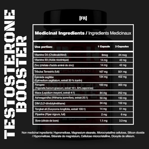 Iron Brothers Men’s Testosterone Support Supplement – Tribulus, Tongkat Ali, Ashwagandha & DIM – Daily Performance & Vitality Formula – with Fenugreek & Zinc – 30 Day Cycle – 90 Capsules Iron Brothers Supplements Au supplements