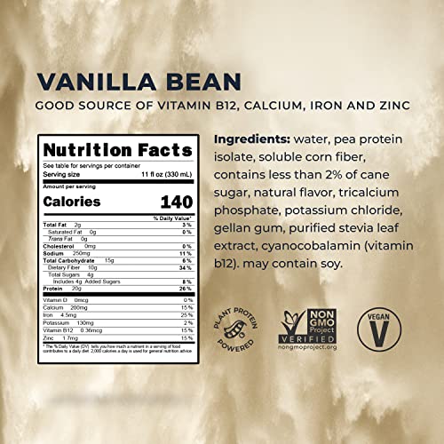 Evolve Plant Based Protein Shake, Vanilla Bean, 20g Vegan Protein, Dairy Free Evolve Au supplements