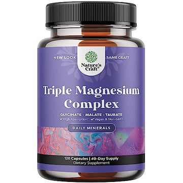 Triple Magnesium Complex Supplement 400mg Elemental - High Absorption Magnesium Natures Craft Au supplements