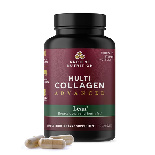 Ancient Nutrition Multi Collagen Advanced Lean with Probiotics, Hydrolyzed Collagen Peptides Supports Healthy Ancient NutritionUS supplements