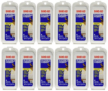 Band-Aid Flex Fabric Travel Pack - 8 Count, Pack of 12 Band-Aid Au supplements