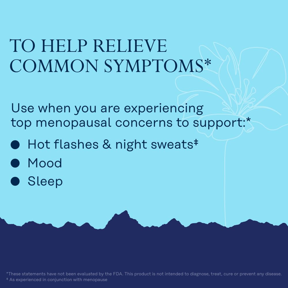SOLARAY Menopause her Life Stages - Menopause Supplements for Women - Supports Mood, Sleep, Hot Flashes, Night Sweats - Vegan, Gluten Free - 60-Day Guarantee - 30 Servings, 60 VegCaps SOLARAY Au supplements