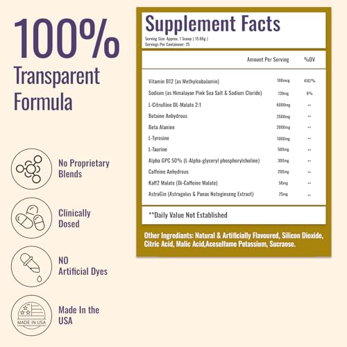 Forze Pre Workout Powder, Beta Alanine, L-Taurine & Dual-Source Caffeine for Sustained Forze Au supplements