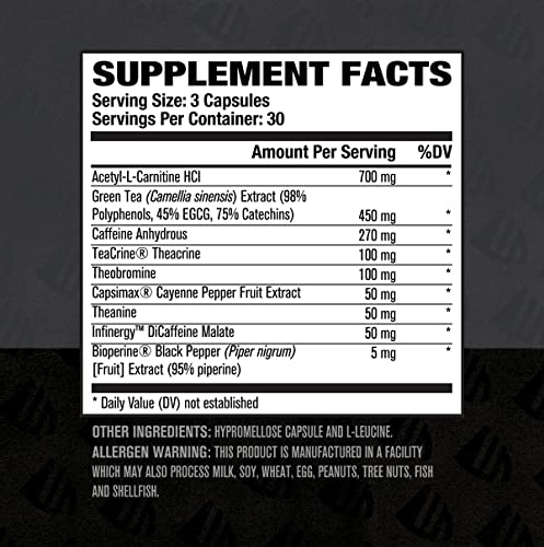 Burn XT Black Thermogenic Fat Burner - Weight Loss Supplement, Appetite Suppressant Jacked Factory Au supplements