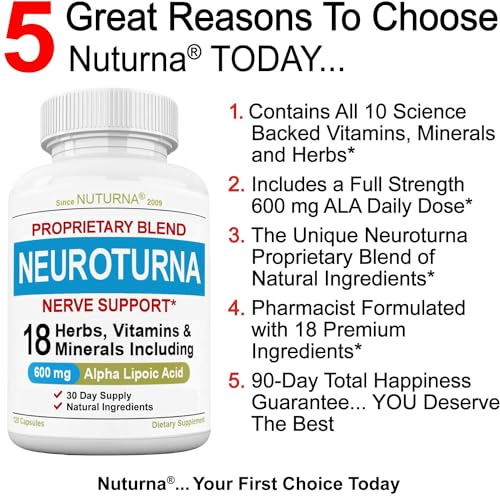 Neuropathy Support Supplement with 600 mg Pure Alpha Lipoic Acid Nuturna Au supplements