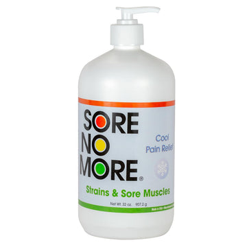 Sore No More Cool Relieving Gel for Aches & Pains in Muscles & Joints associated with Strains, Bruises & Sprains | Absorbs Quickly with a Refreshing Lemon Aroma | 32 oz Bottle with Pump Sore No More Au supplements