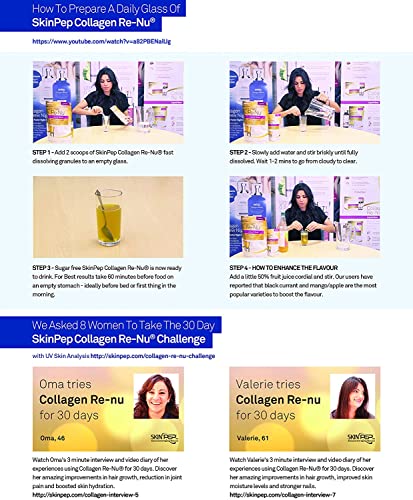 SkinPep® Collagen Re-Nu Liquid Shot Sachet 15-30 Day Supply - The Anti-Ageing Daily Collagen Drink Mix SkinPep Au supplements
