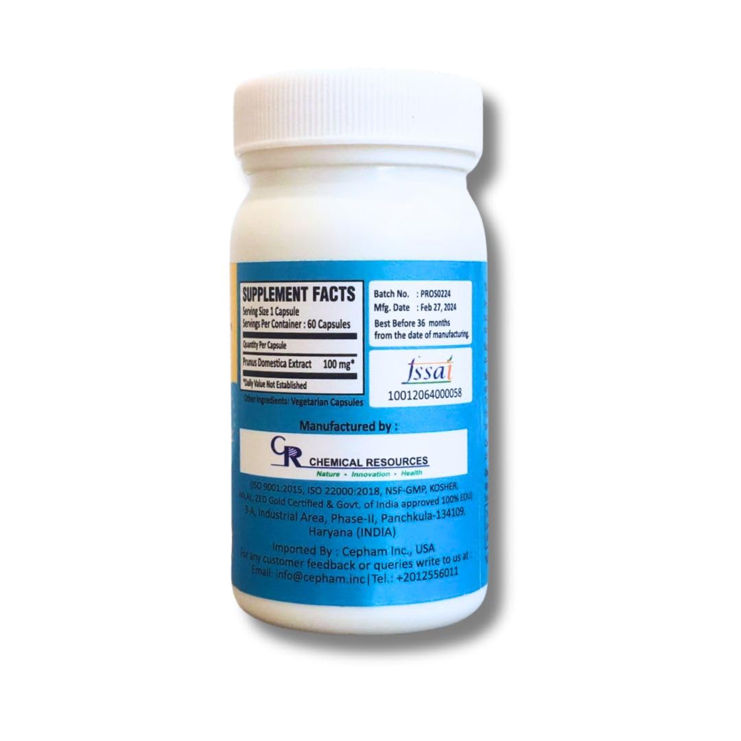 Prosman Supplement - Supports Healthy ageing & Improves Urinary Function | Patented Ingredient | Prunus domestica/pygeum (1Pack- 60 Capsules) PROSMAN Au supplements
