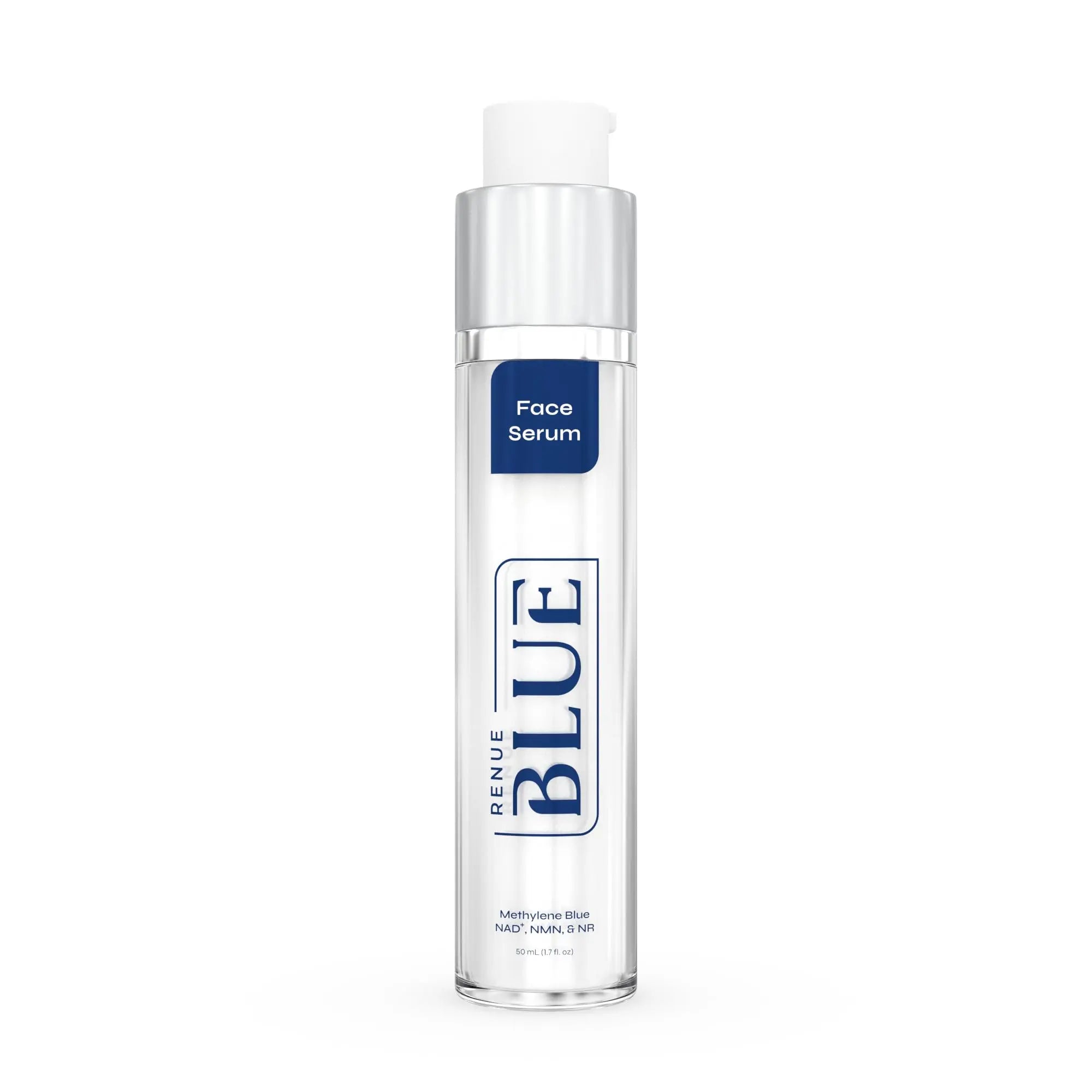 Renue Blue Methylene Blue Face Serum - Liposomal NAD+ Complex and Nutrients for Skin Rejuvenation, Deep Hydration, and Anti-Aging Support Renue By Science Au supplements