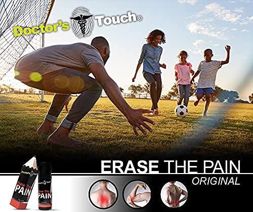 Doctor's Touch Erase The Pain Relief Roll On - Fast Acting Topical Pain Relief Roll On for Nerves, Joints, All Muscle Soreness and Discomfort - Roll on Muscle Pain Relief Doctor's Touch Au supplements