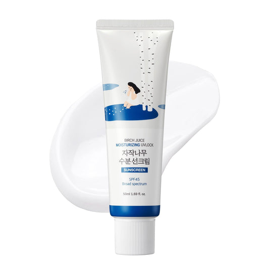 ROUND LAB Birch Juice Moisturizing UV LOCK SPF 45, 1.69 Fl Oz, Hydrating Lotion-like Lightweight Glow Sunscreen for Sensitive Skin ROUND LABUS supplements