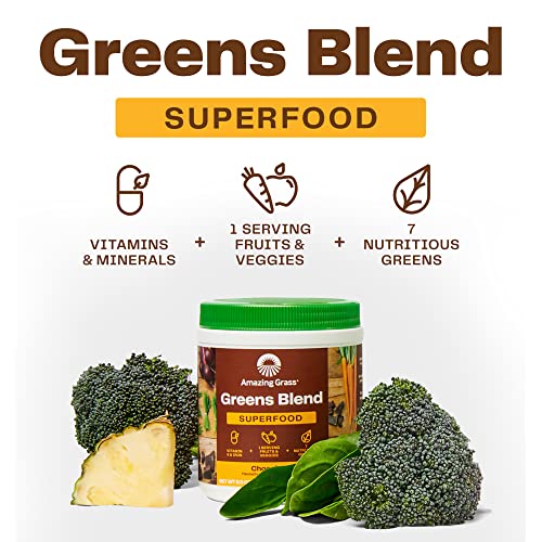 Amazing Grass Greens Blend Superfood: Super Greens Powder Smoothie Amazing Grass Au supplements