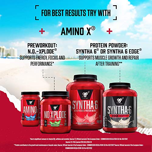 BSN Nutrition Amino X Supplement with Vitamin D, Vitamin B6 and Amino Acids, Green BSN Au supplements