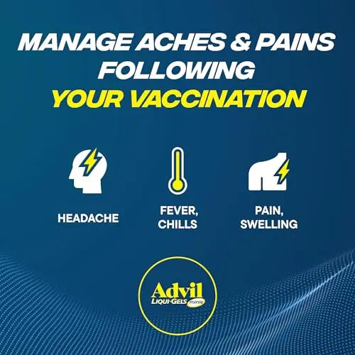 Advil Liqui-Gels Minis Pain Reliever and Fever Reducer, Pain Medicine for Adults with Ibuprofen 200mg for Pain Relief - 160 Liquid Filled Capsules Advil Au supplements