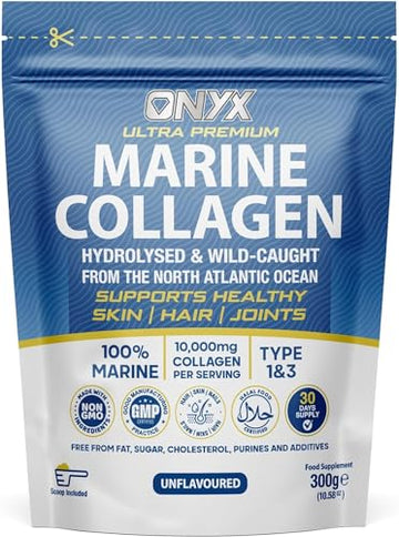 Onyx Marine Collagen Powder 10000mg (Type I & III) | Wild-Caught Arctic Cod ONYX INGREDIENTS 101 Au supplements
