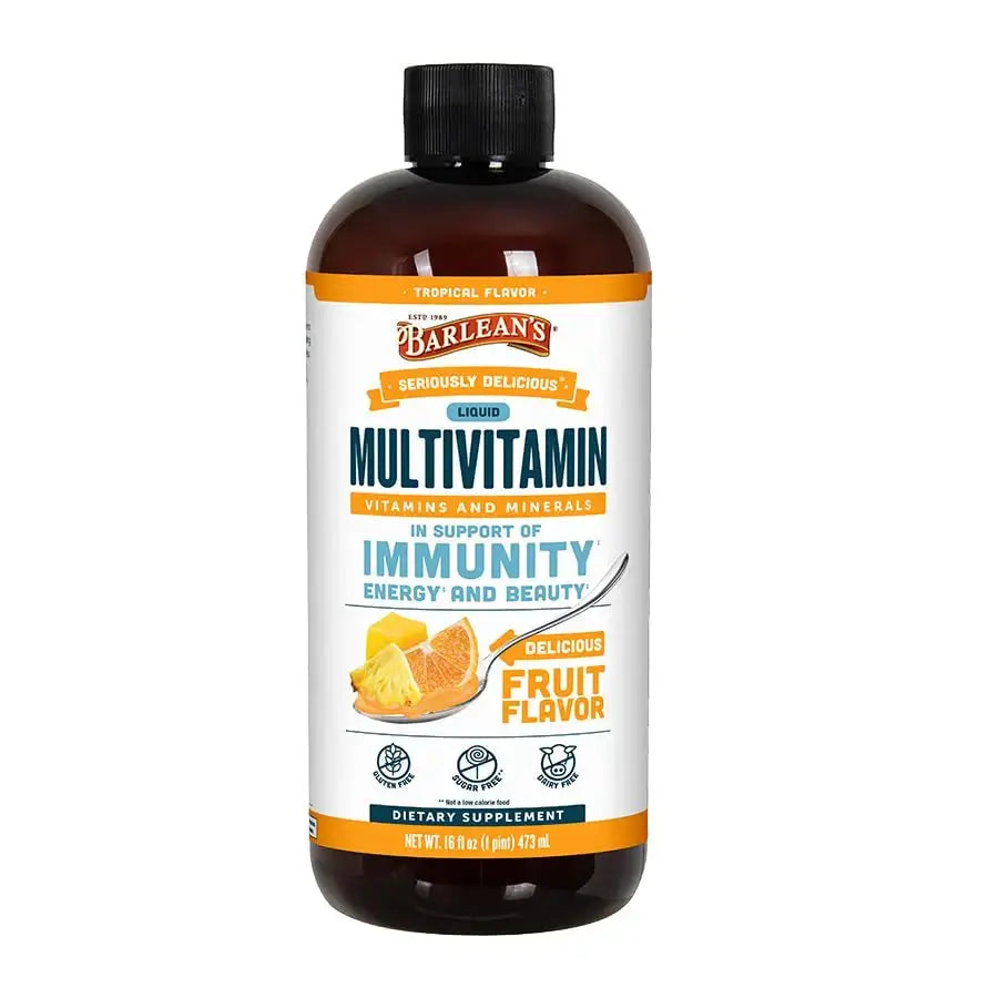 Barlean's Liquid Multivitamin for Women, Men & Kids, 21 Essential Vitamins & Minerals, Includes Biotin, B-Complex Barlean's AU supplements