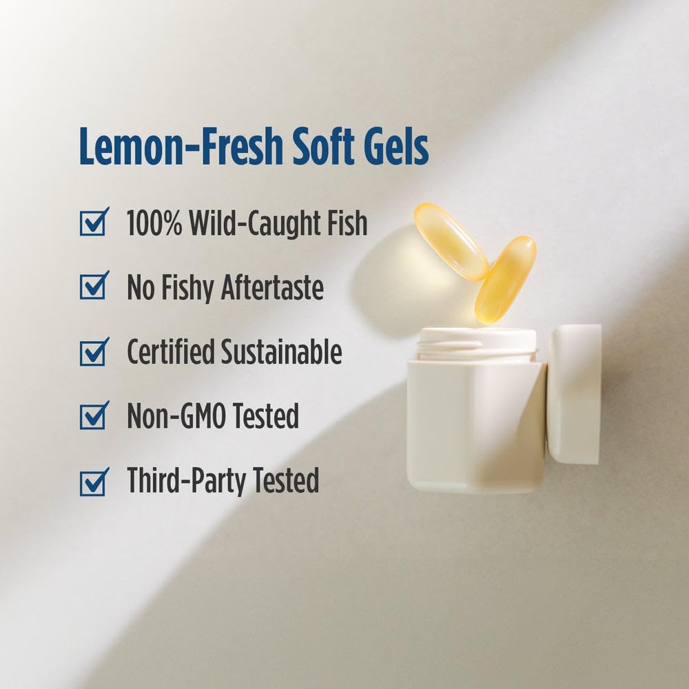 Nordic Naturals ProEPA, Lemon - 180 Soft Gels - 1210 mg Omega-3 - High-Intensity EPA Formula for Healthy Mood, Heart Health & Cellular Function - Non-GMO - 90 Servings Nordic Naturals Au supplements
