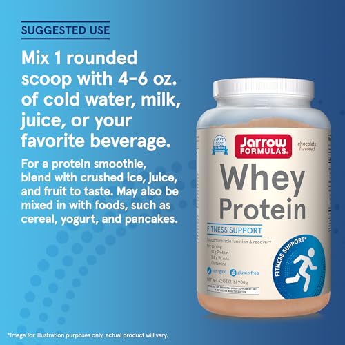 Jarrow Formulas Whey Protein With 18 g of Protein, 3.8 g of BCAAs, & Glutamine, Dietary Jarrow Formulas Au supplements