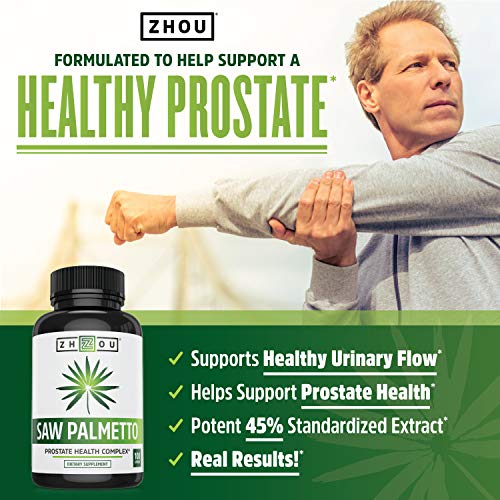 Zhou Nutrition Saw Palmetto Extract 500 mg, Prostate Health, Urinary Tract Support, DHT Zhou Nutrition Au supplements