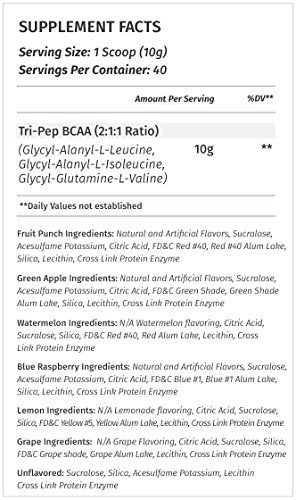 Metabolic Nutrition - TRIPEP - Tri-Peptide Branch Chain Amino Acid, BCAA Powder Metabolic Nutrition Au supplements