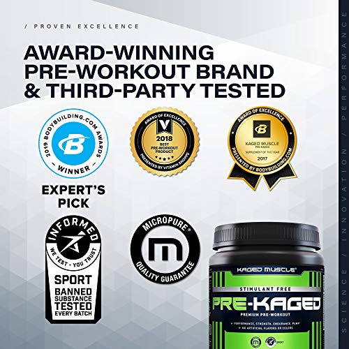 Kaged Stimulant Free Pre Workout Powder | Fruit Punch | Pre-Kaged | Formulated Kaged Au supplements