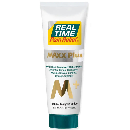 Real Time Pain Relief MAXX Plus - 5oz Tube | Intensive Formula with 19 Natural Ingredients Including Hemp Oil | Fast-Acting Relief for Muscle Pain, Arthritis, Backaches, and More Real Time Pain ReliefAU supplements