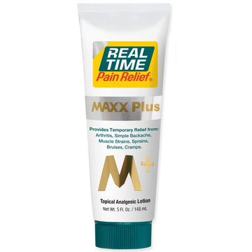 Real Time Pain Relief MAXX Plus - 5oz Tube | Intensive Formula with 19 Natural Ingredients Including Hemp Oil | Fast-Acting Relief for Muscle Pain, Arthritis, Backaches, and More Real Time Pain Relief Au supplements