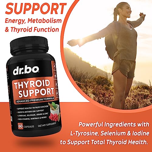 Thyroid Support for Women & Men Supplement - Natural Metabolism, Mood & Energy Enhancer DR. BO Au supplements