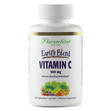 Paradise Herbs Earth's Blend Vitamin C with Nature's C and Adaptogens, Superfoods Base of Probiotics & Organic Alkalizing Greens, 90 Vegetarian Capsules Paradise Herbs Au supplements