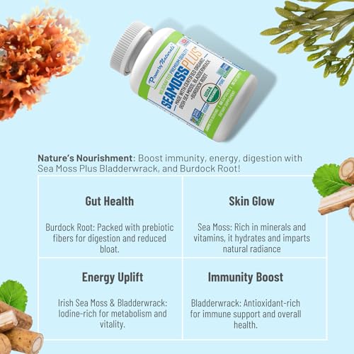 Power By Naturals Sea Moss Plus - USDA Certified Organic Wildcrafted Irish Seamoss Power By Naturals Au supplements