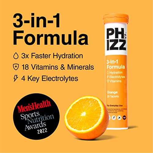 Phizz Electrolytes, Multivitamin & Hydration Tablets - 20 Effervescent Rehydration Electroly Phizz Au supplements