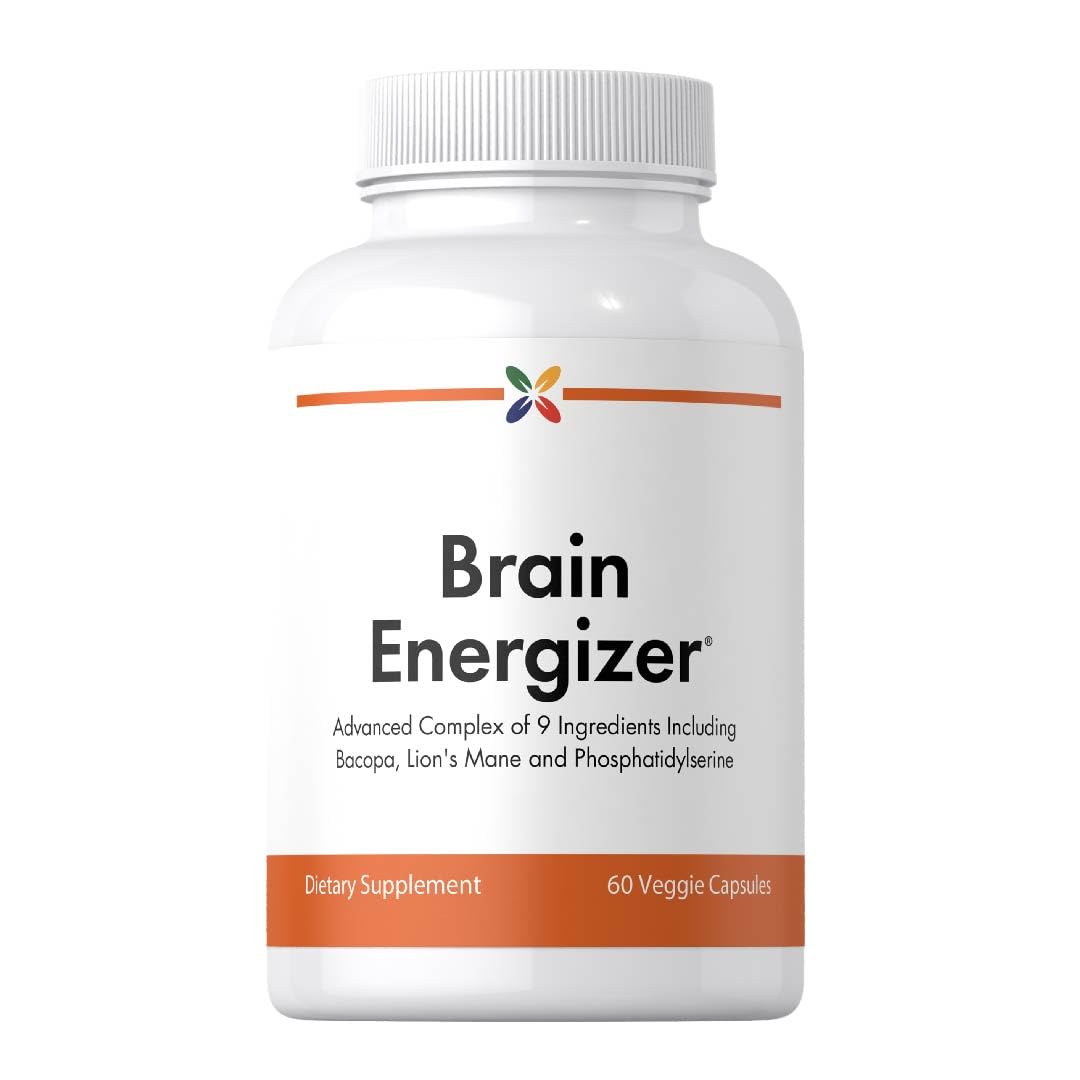 Stop Aging Now - Brain Supplement Complex - with Ginkgo Biloba, Lion's Mane, Bacopa, and DMAE - 60 Vegetarian Capsules - Advanced Blend Stop Aging Now Au supplements