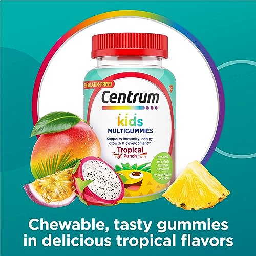 Centrum Kids Multivitamin Gummies, Tropical Punch Flavor Made With Natural Flavors Centrum Au supplements