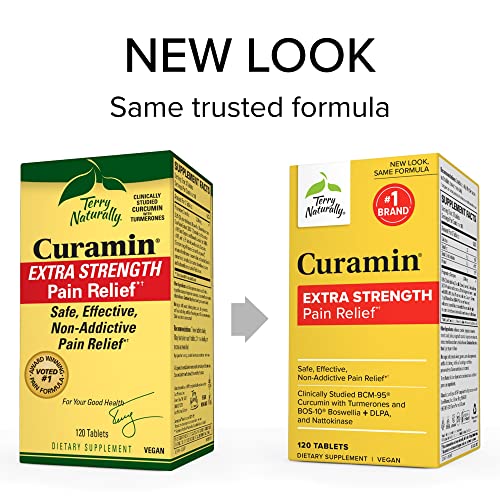 Terry Naturally Curamin Extra Strength - 120 Tablets - Non-Addictive Pain Relief Supplemen Terry Naturally Au supplements