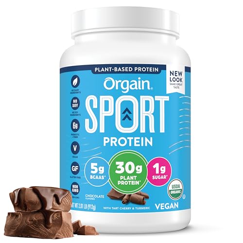 Orgain Organic Sport Vegan Protein Powder, Chocolate - 30g Plant Based Protein Orgain Au supplements