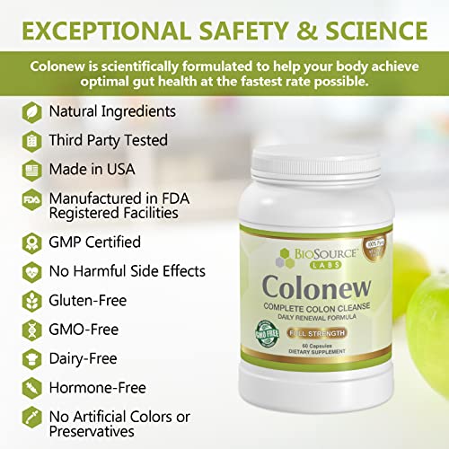 BioSource Labs Colonew Complete Colon Cleanse Natural Detox Supplement for Daily BioSource Labs Au supplements