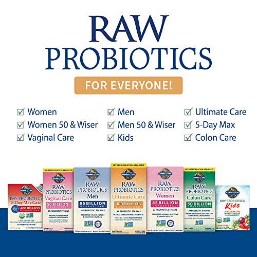 Garden of Life RAW Probiotics Colon Care Shelf Stable - 50 Billion CFU Guaranteed Garden of Life Au supplements