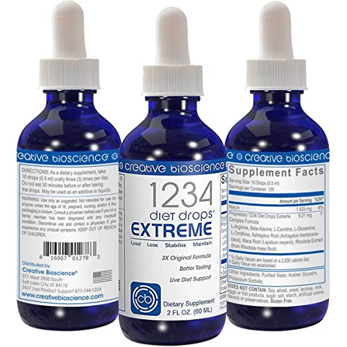 Creative Bioscience 1234 Diet Drops Extreme for Women & Men, Diet Drops for Weight Creative Bioscience Au supplements