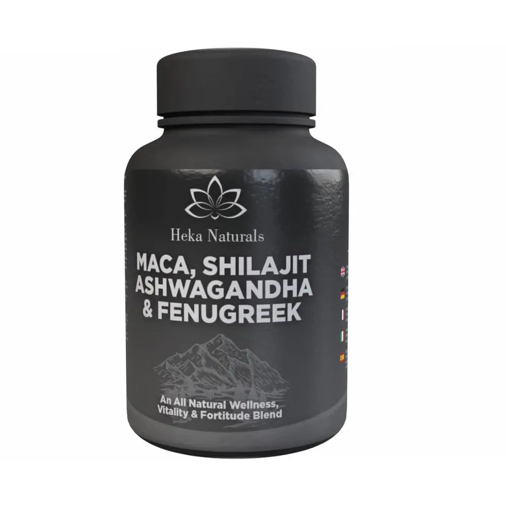 Heka Naturals Male Botanical Complex | 90 Capsules with Ashwagandha, Maca Root, Fenugreek & Shilajit | Traditional Plant-Based Ingredients for Active Lifestyles | Food Supplement Heka Naturals Au supplements