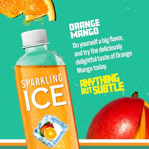 Sparkling Ice, Orange Mango Sparkling Water, Zero Sugar Flavored Water, with Vitamins Sparkling ICE Au supplements